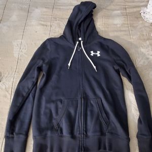 Black small Under Armour zip hoodie